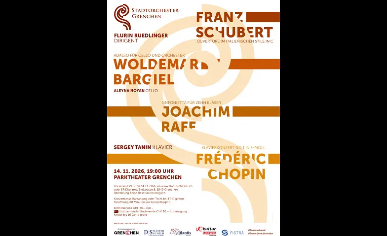 Herbstkonzert  - Stadtorchester Grenchen, Konzerte / Weitere Musikrichtungen, Parktheater Grenchen