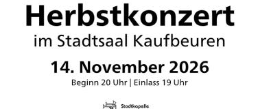Event-Image for 'Herbstkonzert der Stadtkapelle Kaufbeuren'