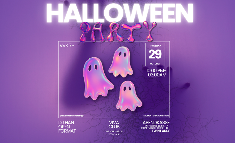 Halloweenparty Studentenschaft FHGR