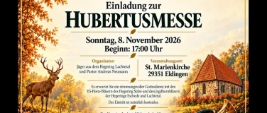 Event-Image for 'Hubertusmesse mit stimmungsvollen Jagdhornkl&auml;ngen'