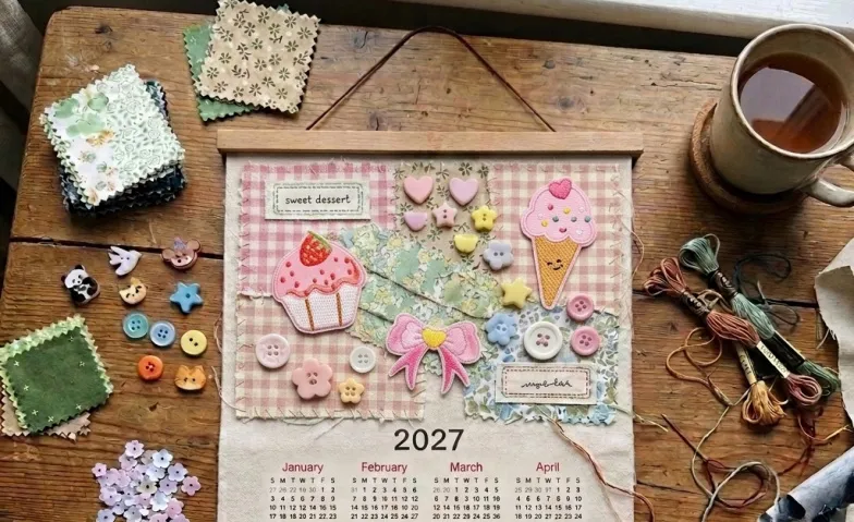 Make a cozy linen calendar for 2027 by the lake, Kurse & Seminare / Kunst & Kultur, Kulturareal Mühle Tiefenbrunnen