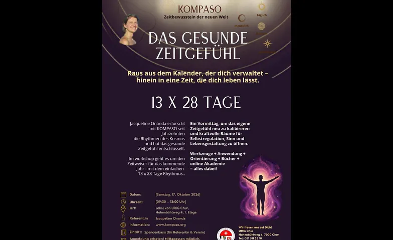 Das gesunde Zeitgefühl und Mondkompass, Cours & Séminaires / Culture générale, Chur, Hohenbühlweg 4