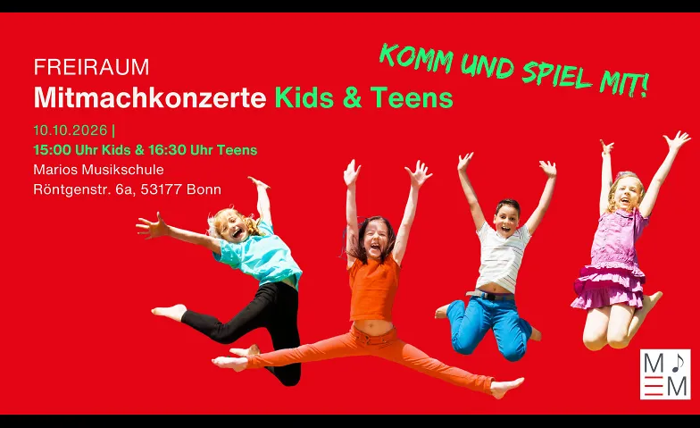 FREIRAUM Kids & Teens Mitmachkonzerte