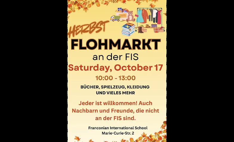Herbst Flohmarkt 17.10.2026, Fairs / Fair, Franconian International School