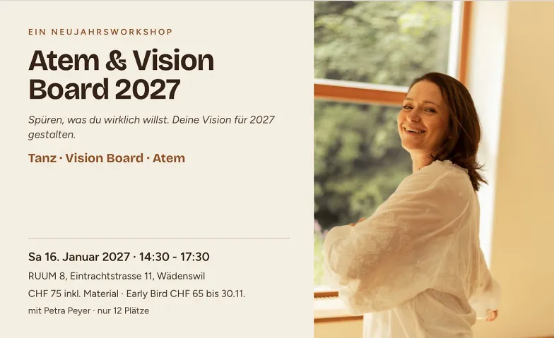 ATME in DEINE VISION für 2027 -Breathe into your 2027 vision, Health & Spirituality / Health & Wellbeing, RUUM 8