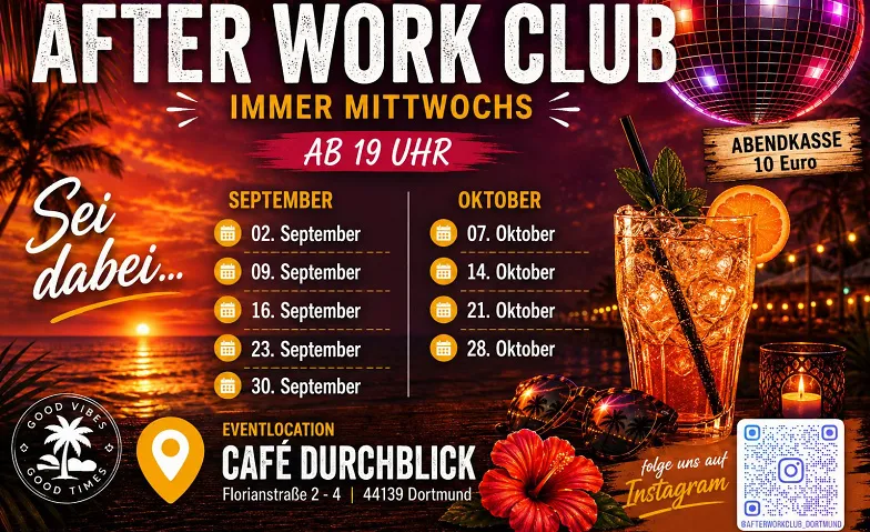 AfterWorkClub mit House, Pop und Rock!