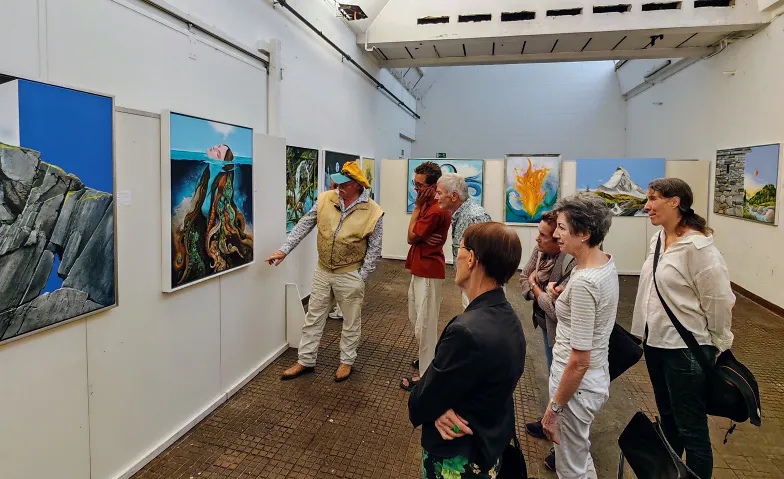 Führung mit Carl-W. Röhrig durch seine Ausstellung