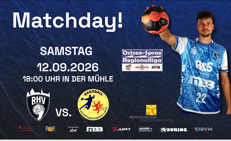Regionalliga Ostsee-Spree Ribnitzer HV :  	SG Uni Greifswald