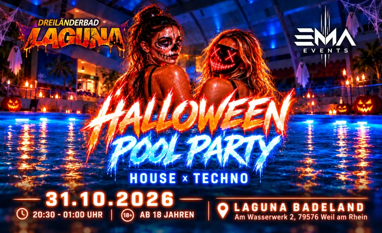 Laguna Halloween Pool Party Laguna Badeland, Am Wasserwerk 2, 79576 Weil am Rhein Tickets