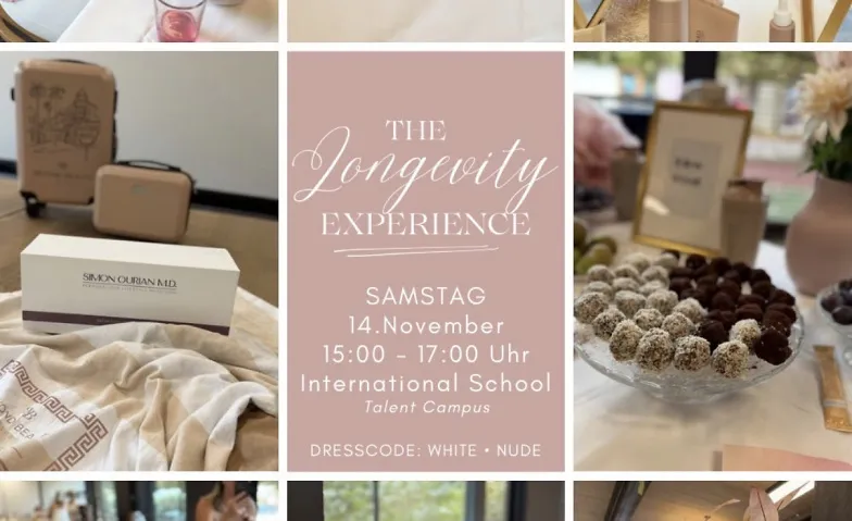 THE LONGEVITY EXPERIENCE 14.11.2026, Santé & Spiritualité / Santé & Bien-être, Talent Campus Bodensee