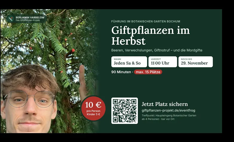 Giftpflanzen im Herbst – Führung im Botanischen Garten (BO)
