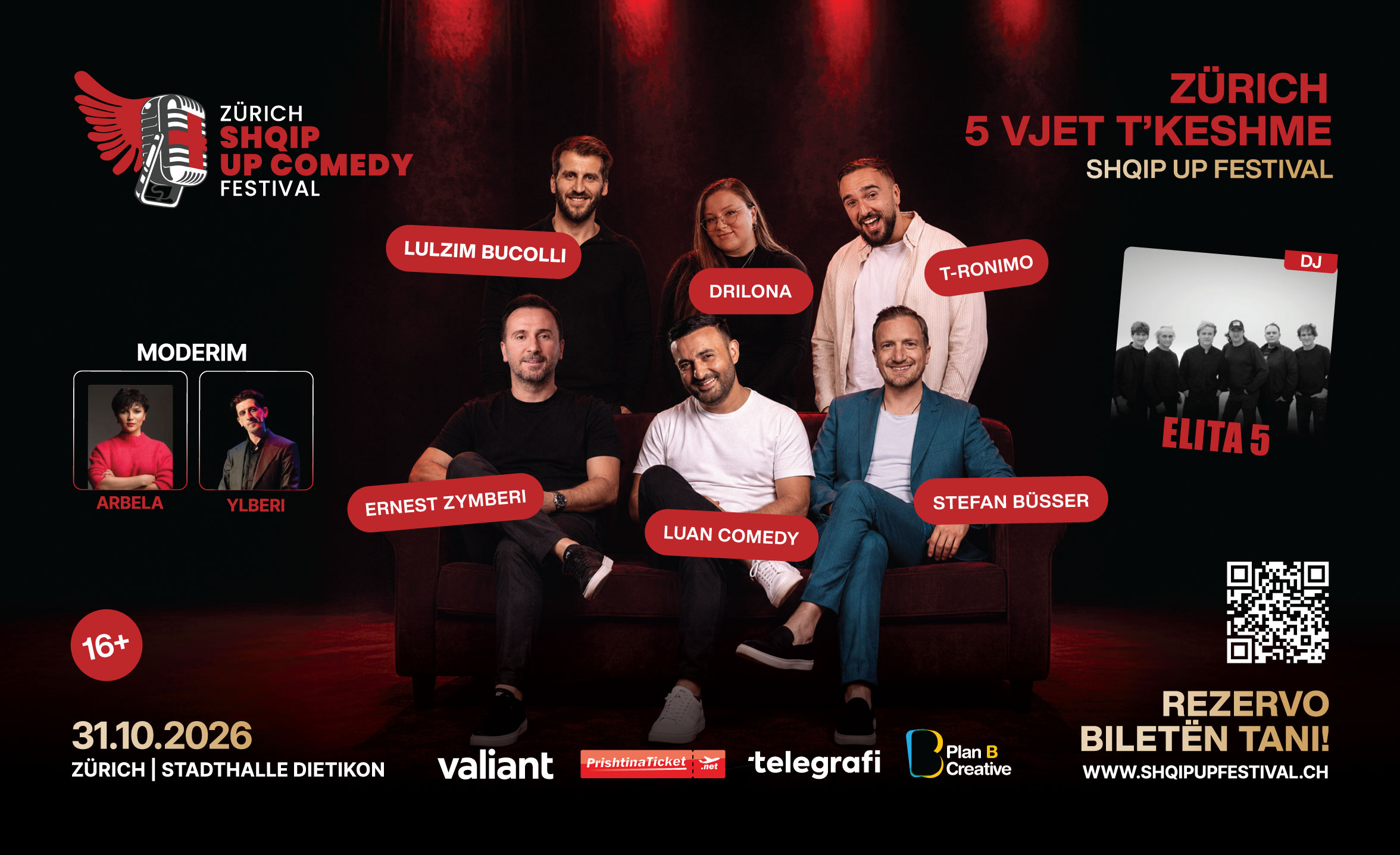 Zürich Shqip Up Comedy Festival - Edicioni i 5-të Jubilar