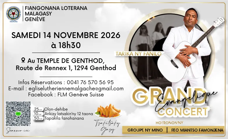 Concert Évangélique Groupe Fanilo et Feo Miantso Famonjena, Concerts / Chanteur & Auteur-compositeur, Temple de Genthod