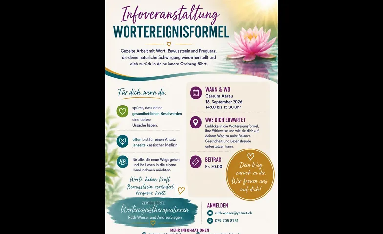 Infoveranstaltung zur Wortereignisformel
