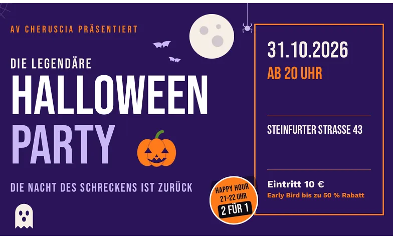 Halloween Party, Partys / Halloween, AV Cheruscia zu Münster im CV