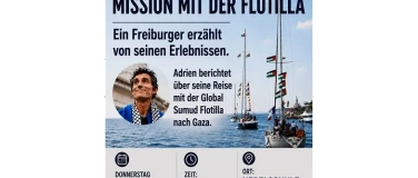 Event-Image for 'Vortrag + Q&A: Auf humanit&auml;rer Mission mit der Flotilla'