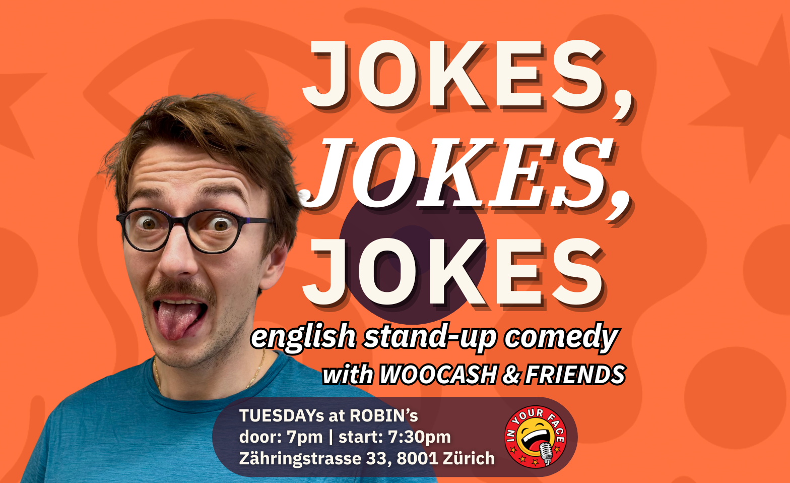 Event-Image for 'Jokes, Jokes, Jokes - English Stand-up comedy show'