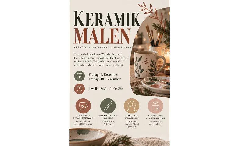Keramik bemalen, Kurse & Seminare / Freizeit & Hobby, Töpferei Rundwerk