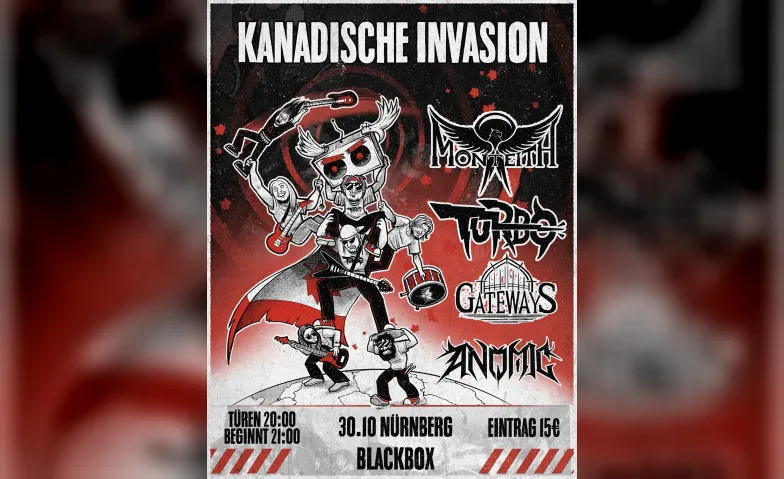Kanadische Invasion: Monteith + Turbo + Gateways + Anomic, Konzerte / Hard Rock & Heavy Metal, Blackbox.