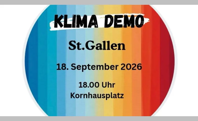 Klima Demo in St. Gallen