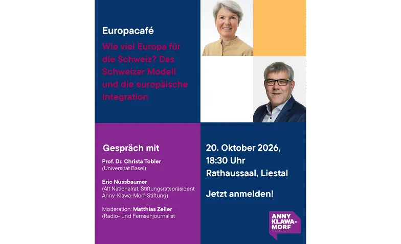 Europacafé: Wie viel Europa für die Schweiz?, Visites & Conférences / Conférence, Rathaussaal Liestal