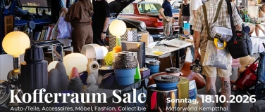 Event-Image for 'Kofferraum Sale - Vintage, Car Parts,&nbsp;Design, Fashion, M&ouml;bel'