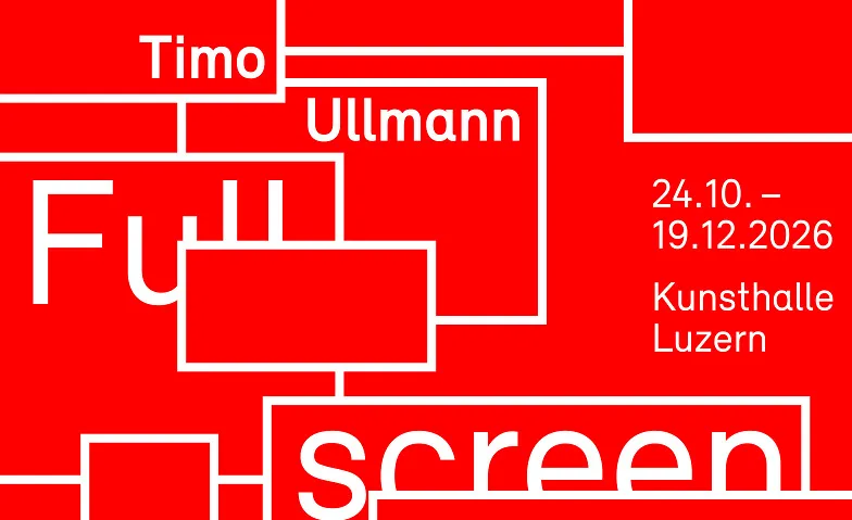 Timo Ullmann –Fullscreen: Ausstellungsrundgang und Release, Guided tours & lectures / Guided tour, Kunsthalle Luzern