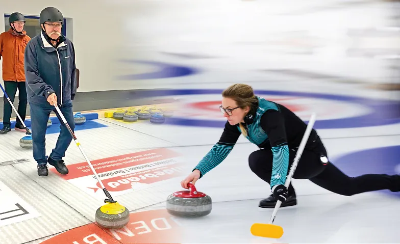 Curling mit und ohne Stick