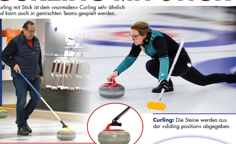Curling mit und ohne Stick Billets