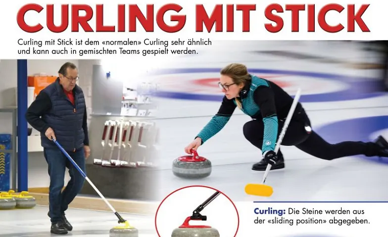 Curling mit und ohne Stick Billets