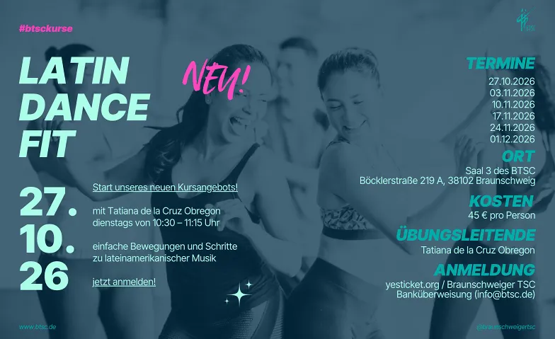 Event-Image for 'Latin Dance fit I Solotanzangebot'