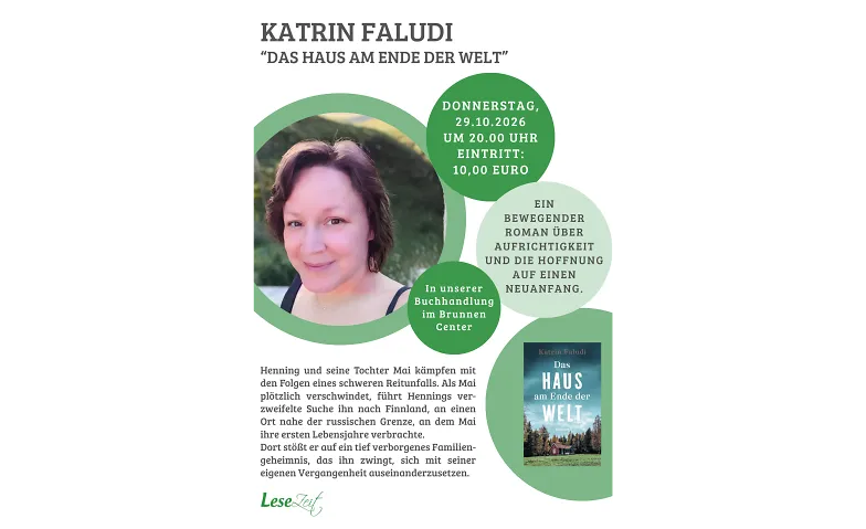 Katrin Faludi liest aus "Das Haus am Ende der Welt"