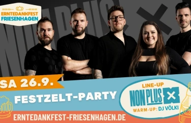 Event-Image for 'Festzeltparty Friesenhagen: NonPlusX, Warm-Up mit DJ V&ouml;lki'