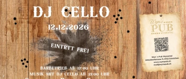 Event-Image for 'DJ Cello im Wyn's Pub Wynental'