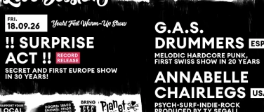 Event-Image for 'YEAH!FEST WARM-UP: G.A.S DRUMMERS, ANNABELLE CHAIRLEGS...'