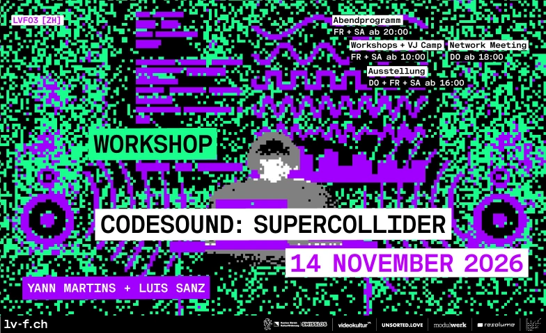 Workshop CodeSound: SuperCollider, Kurse & Seminare / Kunst & Kultur, unsorted.space