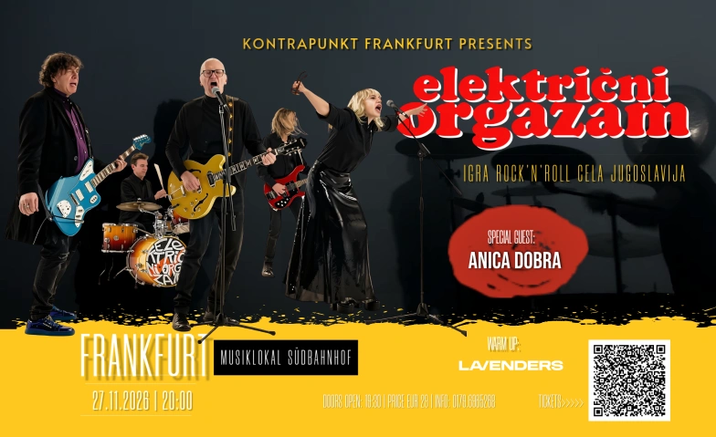Električni orgazam: IGRA R'N'R CELA JUGOSLAVIJA MUSIKLOKAL S&uuml;dbahnhof, Hedderichstra&szlig;e 51, 60594 Frankfurt am Main Tickets
