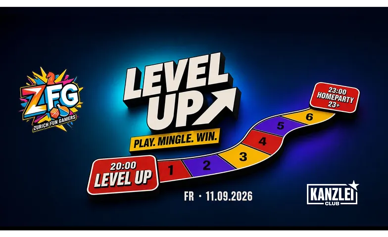 LEVEL UP! — Play. Mingle. Win -Ultimate Friday Night by ZFG!