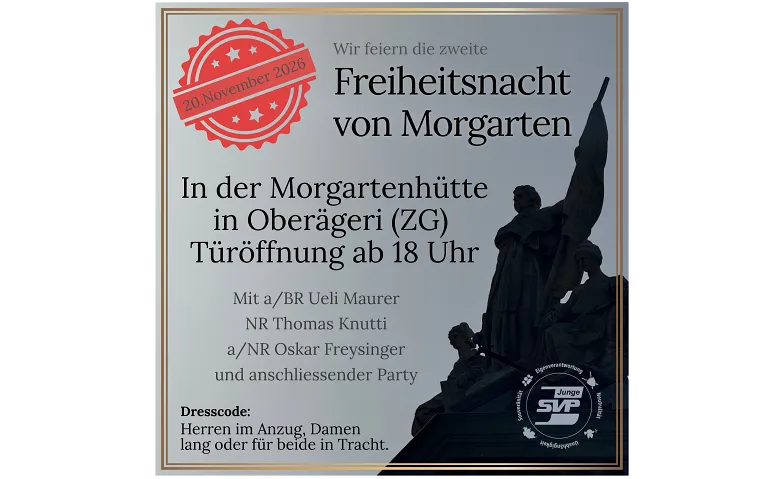 Freiheitsnacht von Morgarten, Diverses, Morgartenhütte