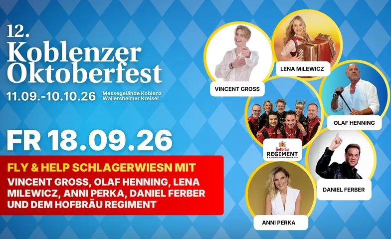 Fly & Help Schlagerwiesn meets Koblenzer Oktoberfest