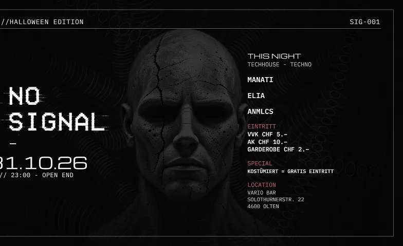 Event-Image for 'NO SIGNAL &ndash; Halloween Techno Night'