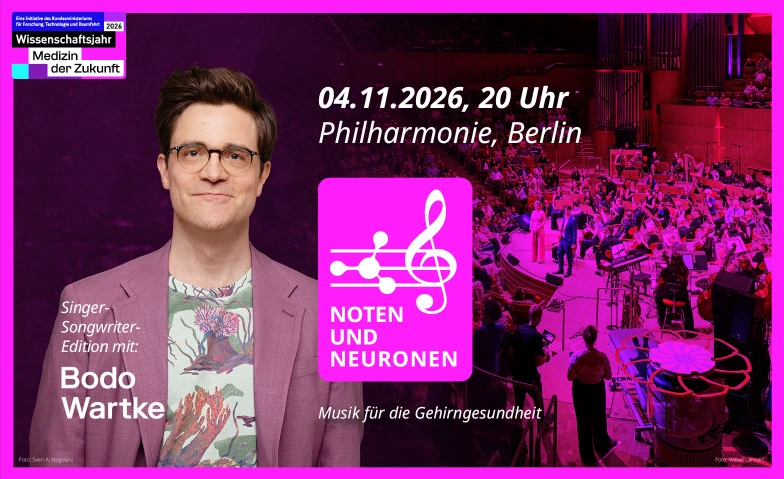 Noten und Neuronen- mit Bodo Wartke/Neuroorchester, Konzerte / Singer & Songwriter, Berliner Philharmonie