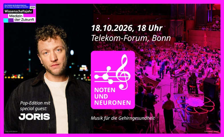 Noten & Neuronen: Pop-Edition mit JORIS, UKB-Chor/Orchester Telekom Forum, Landgrabenweg 149, 53227 Bonn Tickets