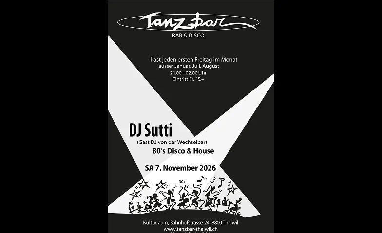 Tanzbar Thalwil, Partys / Charts & Open Format, Kulturraum Thalwil