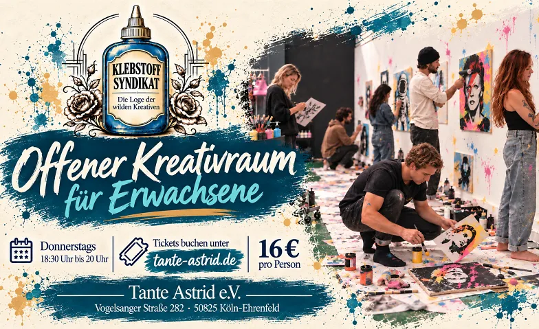 Unser offener Kreativraum für Erwachsene