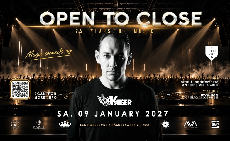 BODO KAISER - OPEN TO CLOSE / Club Bellevue Club Bellevue / Freieckgasse / R&auml;mistrasse 6, Z&uuml;rich, Switzerland, 8001, R&auml;mistrasse 6, 8001 Z&uuml;rich Tickets