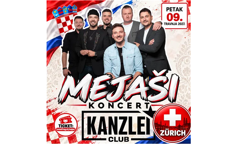 𝗠𝗘𝗝𝗔Š𝗜 KONERT - ZÜRICH, Concerts / Pop & Rock, Kanzlei Club