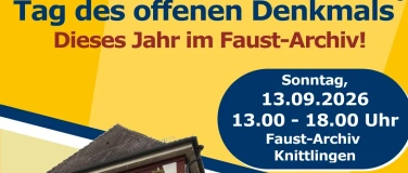 Event-Image for 'Tag des offenen Denkmals - dieses Jahr im Faust-Archiv'