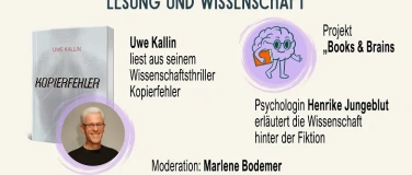 Event-Image for 'Lesung und Wissenschaft - Thriller &bdquo;Kopierfehler&ldquo;'
