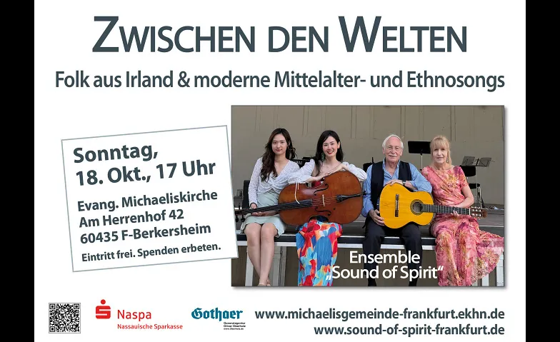 Zwischen den Welten: Folk aus Irland, Konzerte / Folk, Evangelischen Michaeliskirche